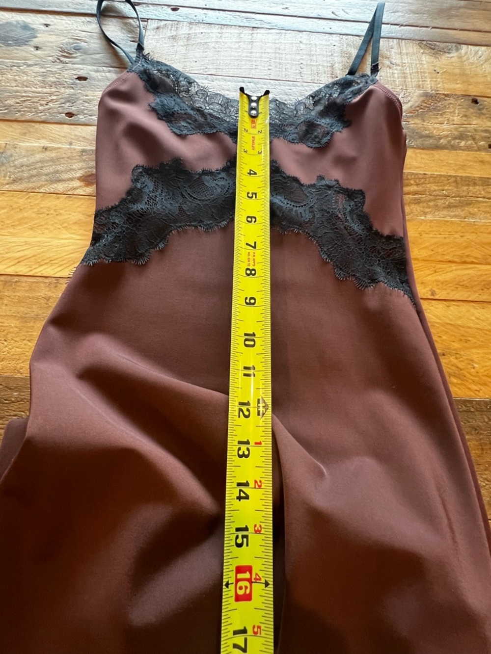 ZARA Burgundy Satin Lace Slip Midi Dress Small Viral Never Worn Date Night - Picture 5 of 8